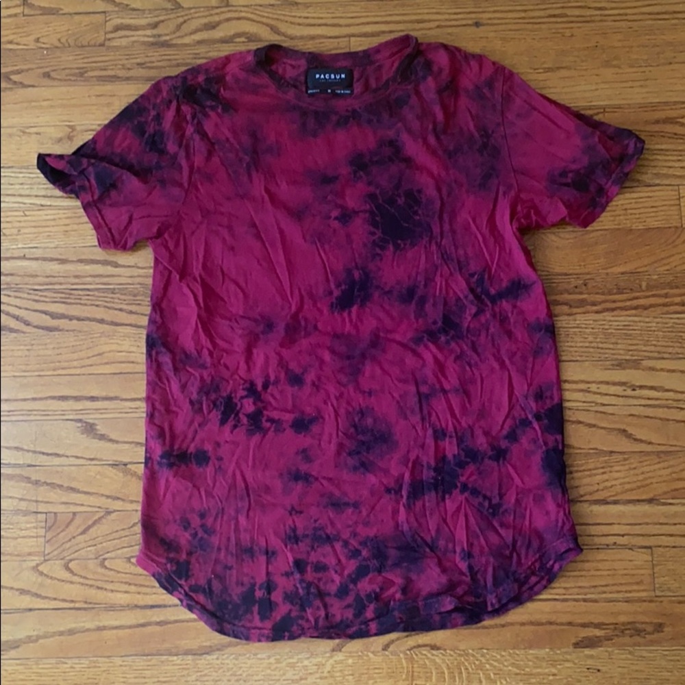 Mens Pacsun Scallop Fitted T Shirt